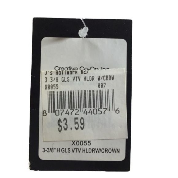 Hallmark silver Glass Candle Holder - Picture 5 of 5